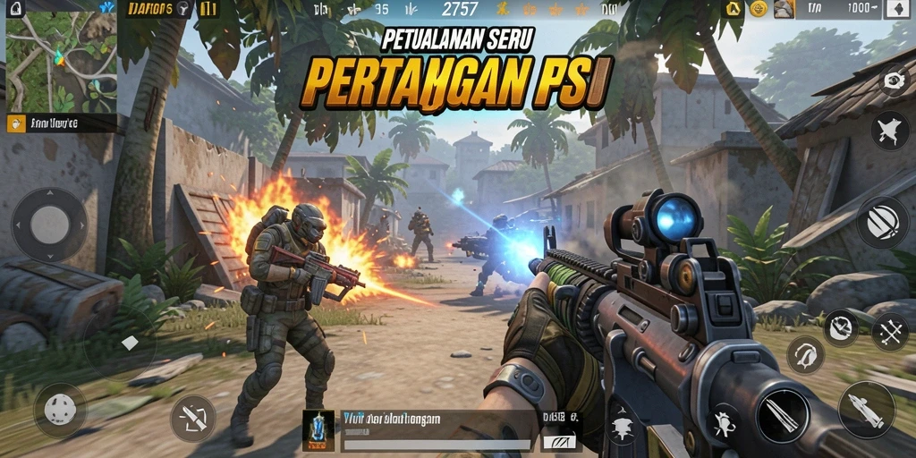 Gameplay mendebarkan dalam 2757 dengan aksi FPS yang intens.