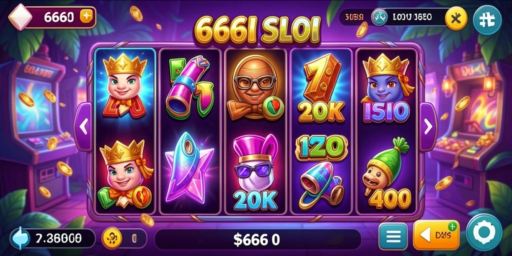 Tampilan gameplay Slot yang menakjubkan dan menarik di 666I.