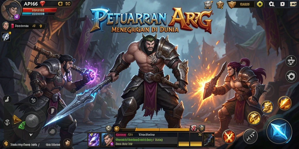 Screenshot dari gameplay ARPG yang mendebarkan di API66.