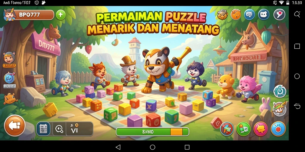Tampilan menarik dari gameplay BPO777 dengan tantangan puzzle.