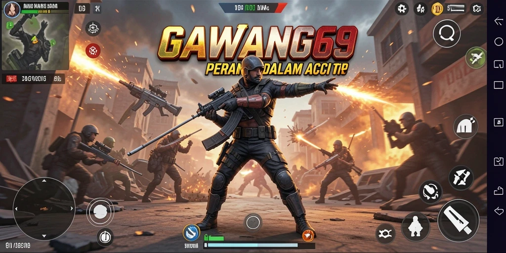 Screenshot GAWANG69 menampilkan pertempuran epik dalam gaya TPS.