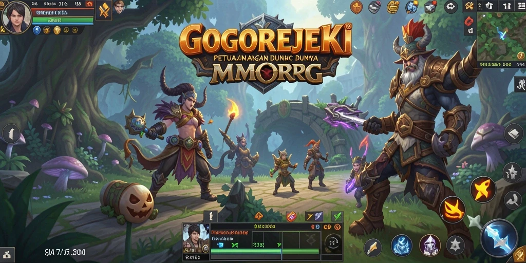 Screenshot GOGOREJEKI menampilkan aksi seru dalam petualangan MMORPG.
