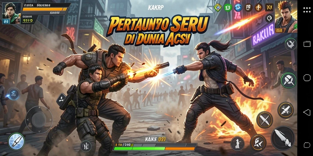 Tampilan gameplay KAKRP yang mengesankan dan dinamis.