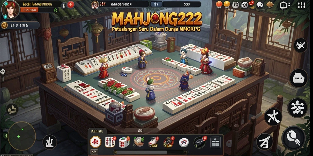 Tangkapan layar gameplay MAHJONG222 menunjukkan pertarungan yang mendebarkan.