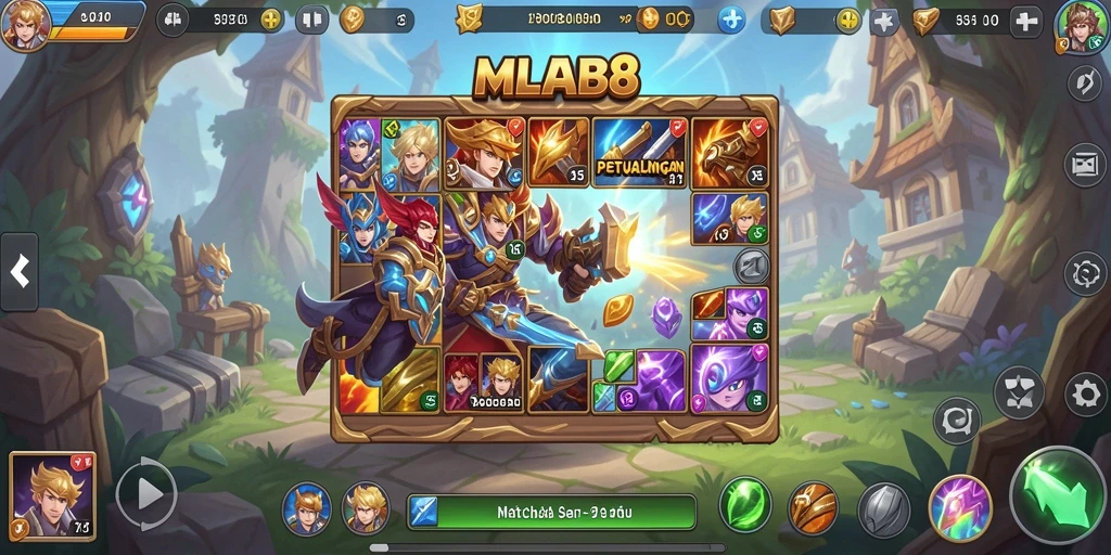 Gameplay seru MLBB8 dengan tantangan mencocokkan simbol.