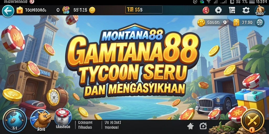 Tampilan menarik dari gameplay MONTANA88 yang menampilkan manajemen bisnis.