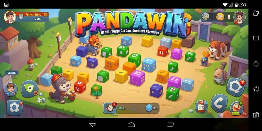 Tampilan screenshot gameplay <strong>PANDAWIN</strong> menampilkan berbagai teka-teki menarik.