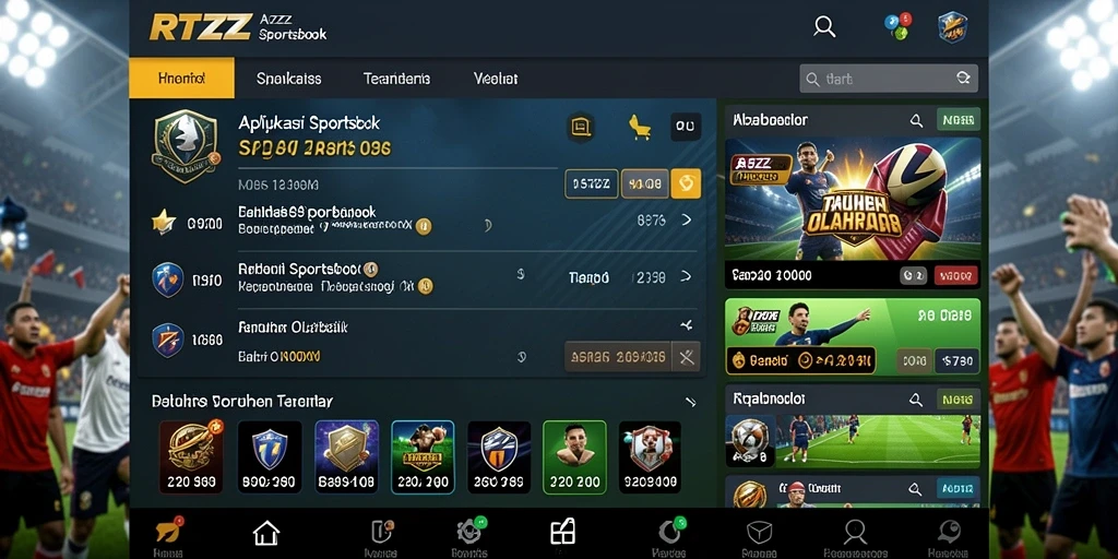 Tampilan gameplay RTZZ yang menarik dengan opsi taruhan interaktif.