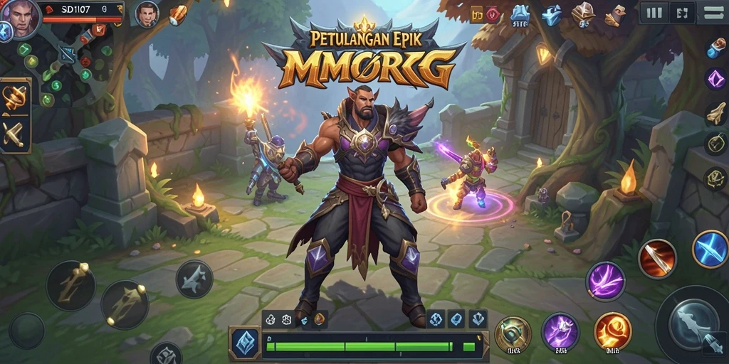 Gameplay seru dan interaksi pemain dalam dunia fantasi SD107.