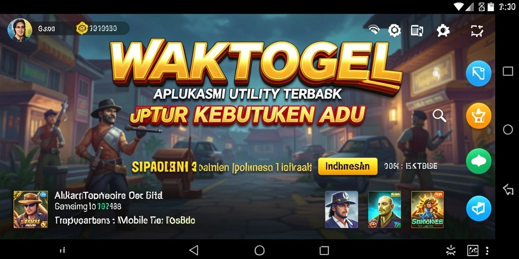 Tampilan antarmuka WAKTOGEL yang modern dan menarik.