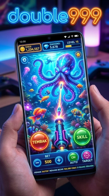 Tampilan antarmuka pengguna double999 yang menarik dan mudah dinavigasi.